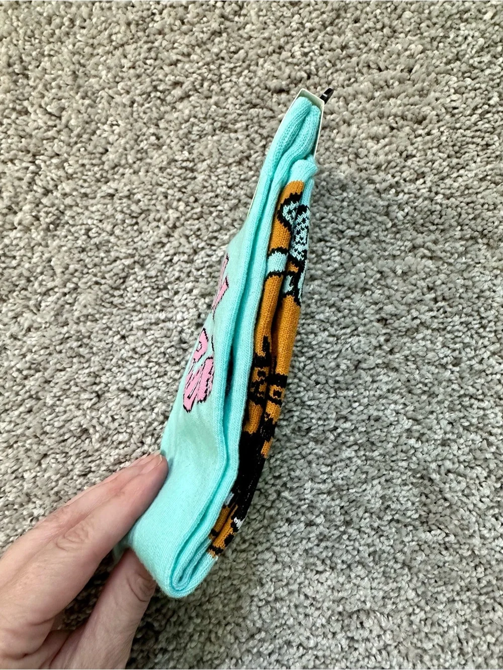 Scooby Doo 'Ruh Roh' Aqua Crew Socks